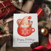 かわいいモダン格言マグクリスマスフラットホリデーカード シーズンカード