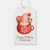 かわいいモダン格言マグクリスマスホリデー ギフトタグ (正面)