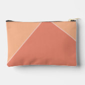 かわいいモダン桃の桃の名前を追加おもしろい夏 アクセサリーポーチ (裏面)