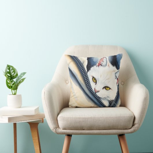 かわいいモダン水彩猫コレクション クッション (椅子)