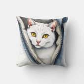 かわいいモダン水彩猫コレクション クッション (正面)