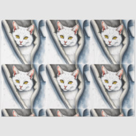 かわいいモダン水彩猫コレクション 薄葉紙