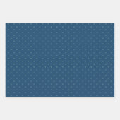 かわいいモダン水玉模様ハートパターン ラッピングペーパーシート (正面3)