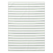 かわいいモダン白いストライプ テーブルクロス (正面)