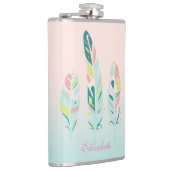 かわいいモダン羽ガーリー毛 フラスク (右)