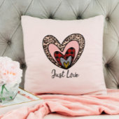 かわいいモダン赤いハートハッピーバレンタインデー クッション