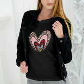 かわいいモダン赤いハートハッピーバレンタインデー Tシャツ