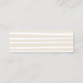 かわいいモダン赤ちゃんシャワーおむつラッフルチケット スキニー名刺 (裏面)