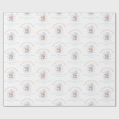 かわいいモダン赤ちゃんシャワーラッピング紙 | ベビーボーイ ラッピングペーパー (フラット)