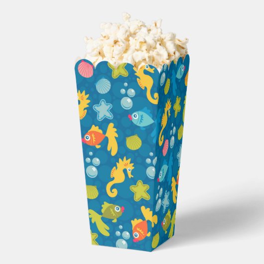 かわいいモダン魚の海カラフル動物自然 フェイバーボックス (はじけた状態)