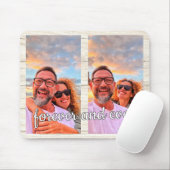 かわいいモダン2フォトコラージュカスタムモノグラム マウスパッド (マウス)