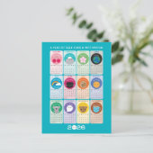 かわいいモチベーションと自己2026気にカレンダー ポストカード (スタンド正面)