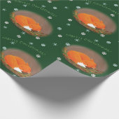 かわいいモチーフと子供へクリスマスの包装紙 ラッピングペーパー (角)