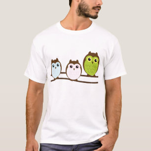 かわいいモッズファッションナイスフクロウ Tシャツ