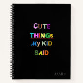 かわいいモノって子が言ったの ノートブック (正面)