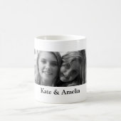 かわいいモノクロシスター日 コーヒーマグカップ (中央)