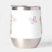 かわいいモノグラムのウォーターボトル (右面)