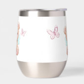 かわいいモノグラムのウォーターボトル (左面)