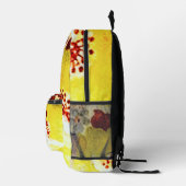 かわいいモノグラムのフローラプリント プリントバックパック (右)