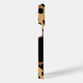 かわいいモノグラムヒョウ柄 iPhoneケース (右側面)