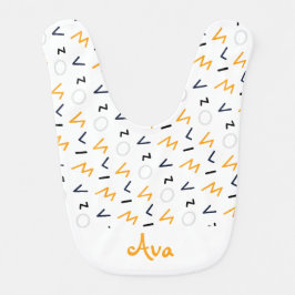 かわいいモノグラムベビー服ベビー用ビブ男の子ギフト ベビービブ
