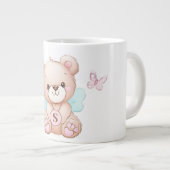 かわいいモノグラムマグカップ ジャンボコーヒーマグカップ (正面右)