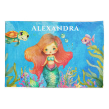 かわいいモノグラム名コースタルマーメイド