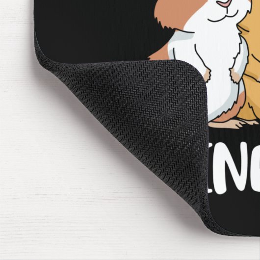 かわいいモルモットが贈り物、女の子のかわいい、ギニア豚の贈り物 マウスパッド (コーナー)