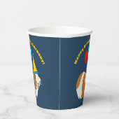 かわいいモルモットとバルーン誕生日パーティー 紙コップ (右)