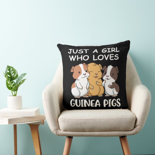 かわいいモルモットのギフトガールズギニア豚のギフトかわいい クッション (椅子)