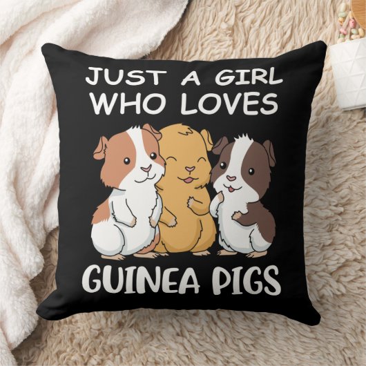 かわいいモルモットのギフトガールズギニア豚のギフトかわいい クッション (ブランケット)