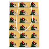 かわいいモルモットのギフトバッグ ミディアムペーパーバッグ (正面)