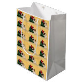 かわいいモルモットのギフトバッグ ミディアムペーパーバッグ (正面アングル)