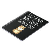 かわいいモルモットのギフト　赤ちゃん男の子　子供　愛好家のための ノートブック (左側)