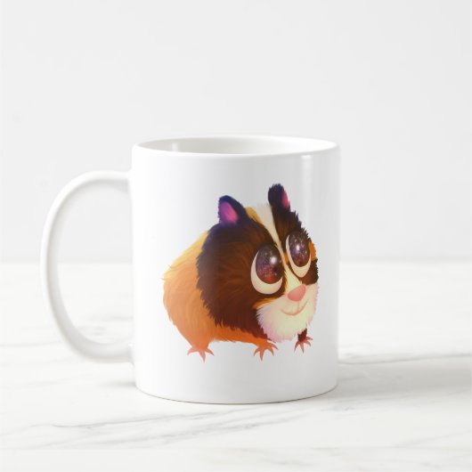 かわいいモルモットのマグカップ コーヒーマグカップ (左)