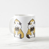 かわいいモルモットのマグ コーヒーマグカップ (正面左)