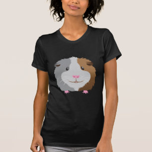 かわいいモルモットの顔 Tシャツ