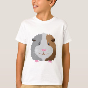 かわいいモルモットの顔 Tシャツ