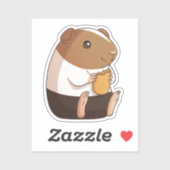 かわいいモルモットひったくりベビーのシール シール (シート)