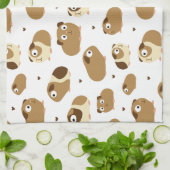 かわいいモルモットキッチンタオル キッチンタオル (折り畳み)