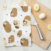 かわいいモルモットキッチンタオル キッチンタオル (四つ折り)