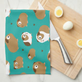 かわいいモルモットキッチンタオル キッチンタオル (四つ折り)