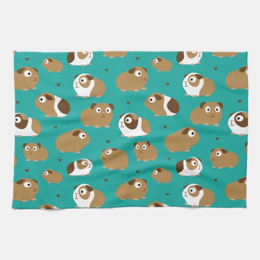 かわいいモルモットキッチンタオル キッチンタオル (横)