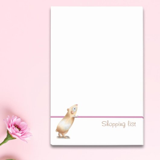 かわいいモルモットショッピングリスト ポストイット