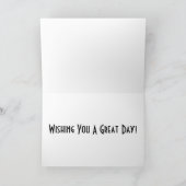 かわいいモルモットパーティーバルーン子カスタム女 カード (内部)