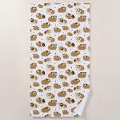 かわいいモルモットビーチタオル ビーチタオル (正面)