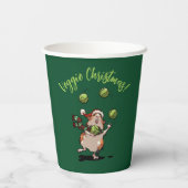 かわいいモルモットベジクリスマス！スプラウト・ジャグラー 紙コップ (裏面)