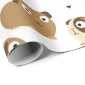 かわいいモルモット包装紙 ラッピングペーパー (ロールコーナー)