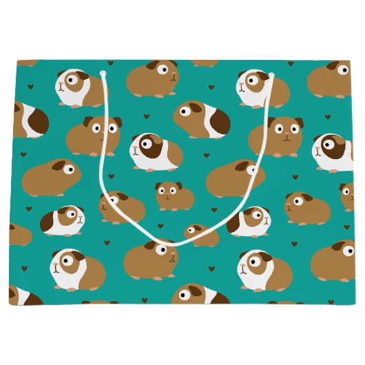 かわいいモルモット大抱き枕 ラージペーパーバッグ (正面)