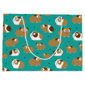 かわいいモルモット大抱き枕 ラージペーパーバッグ (裏面)